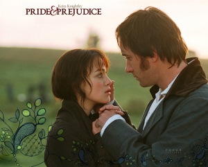 Image shows Keira Knightly and Matthew Macfayden as Elizabeth Bennet and Mr Darcy in Pride and Prejudice.