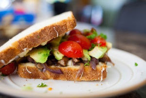 Image shows a delicious-looking sandwich. 