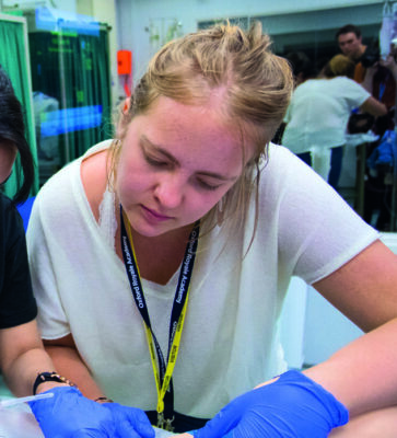 A student at the Medicine Summer Course at Yale